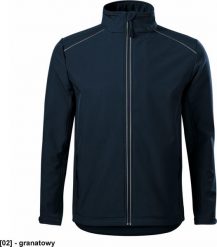 MALFINI Valley 536 - ADLER - Softshell kurtka męska, 300 g/m, 6% elastan, 94% poliester - granatowy 3XL. Niebieskie kurtki męskie Malfini, m, bez wzorów, z elastanu, bez kaptura. Za 202.77 zł.