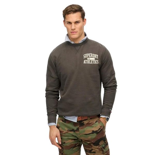 Bluza z okrągłym dekoltem Superdry Athletic Essentials. Szare bluzy męskie Superdry., m, bez wzorów, bez kaptura. Za 322.70 zł.