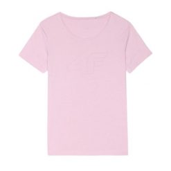 Koszulka Damska 4F. Czerwone t-shirty damskie 4f, bez wzorów, bez kołnierzyka. Za 83.99 zł.