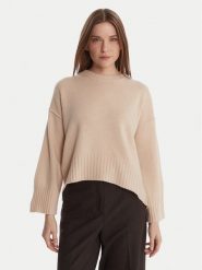 Marella Sweter Amelia 2523366305 Écru Loose Fit. Swetry damskie Marella, xxl, bez wzorów, z wełny, bez kołnierzyka, bez ramiączek, bez kaptura. Za 1,089.00 zł.