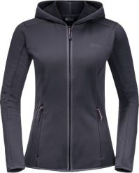 Jack Wolfskin Bluza damska Baiselberg Hooded Fz W graphite r. S (1710771_1388). Szare bluzy damskie Jack Wolfskin, s, bez wzorów, bez kaptura. Za 194.48 zł.