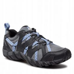 Sandały trekkingowe dla kobiet Merrell Maipo 2. Czarne sandały damskie Merrell, bez wzorów, bez obcasa, bez zapięcia. Za 359.99 zł.