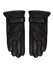 Calvin Klein Rękawiczki Męskie Inst K50K512466 Czarny. Czarne rękawiczki męskie Calvin Klein, bez wzorów, ze skóry. Za 329.99 zł.