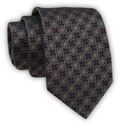 Krawat Alties (7 cm) - Drobny Wzór Geometryczny. Krawaty i muchy Alties, bez wzorów, z tkaniny, eleganckie. Za 55.00 zł.