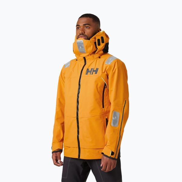 Kurtka żeglarska męska Helly Hansen Aegir Race. Brązowe kurtki męskie Helly Hansen, m, bez wzorów, bez kaptura. Za 1,799.00 zł.