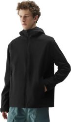 Kurtka męska softshell 4F M324 czarna 4FWSS25TSOFM324 20S M. Czarne kurtki męskie 4f, m, bez wzorów, z softshellu, bez kaptura. Za 219.89 zł.