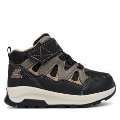 Sneakersy Skechers. Czarne trampki i tenisówki chłopięce Skechers, bez wzorów, bez zapięcia. Za 269.99 zł.