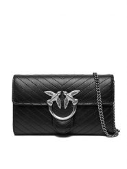 PINKO Torebka Love One Wallet Light AI 25-26 PLTT 105344 A2JC Czarny. Czarne torebki do ręki damskie Pinko, bez wzorów, ze skóry, wizytowe, bez dodatków. Za 1,149.00 zł.