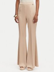Babylon Spodnie materiałowe S00555 Beżowy Regular Fit. Brązowe spodnie materiałowe damskie Babylon, s, bez wzorów, z materiału. Za 839.99 zł.