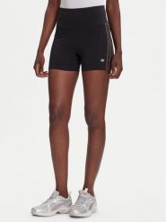Adidas Kolarki Leopard JW7305 Czarny Slim Fit. Czarne szorty sportowe damskie Adidas, m, bez wzorów, z bawełny, sportowe. Za 129.99 zł.