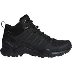 Buty adidas Terrex Swift R2 Mid Gtx CM7500 czarne. Czarne trekkingi męskie wspinaczkowe, gore-tex. Za 974.27 zł.