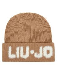 Liu Jo Czapka 2F5059 M0300 Beżowy. Brązowe rękawiczki damskie Liu Jo, na zimę, bez wzorów, z materiału. Za 219.99 zł.