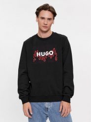 Hugo Bluza Duragol 50506990 Czarny Regular Fit. Czarne bluzy męskie Hugo, m, bez wzorów, z bawełny, bez kaptura. Za 279.99 zł.