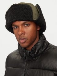 Woolrich Czapka Quilted Trapper Hat CFWOAC0295MRUT2635 Khaki. Brązowe rękawiczki męskie Woolrich, na zimę, bez wzorów, z materiału. Za 619.99 zł.