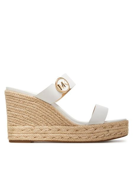 MICHAEL Michael Kors Espadryle Lucinda 40S4LCMS3L Biały. Białe espadryle damskie MICHAEL Michael Kors, bez wzorów, ze skóry, bez obcasa, bez zapięcia. Za 679.99 zł.