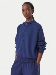 Adidas Bluza Soft Lux KR2747 Niebieski Loose Fit. Niebieskie bluzy damskie Adidas, xl, bez wzorów, z syntetyku, bez kaptura. Za 349.99 zł.