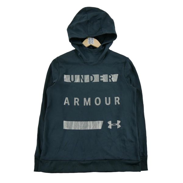 Under Armour bluza damska z kapturem. Czarne bluzy damskie Under Armour, l, bez wzorów, z materiału, z kapturem. Za 106.46 zł.