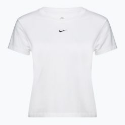 Koszulka damska Nike Sportswear Chill Knit. Białe koszulki sportowe damskie Nike, bez wzorów, na fitness i siłownię. Za 139.99 zł.