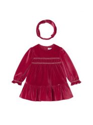 Mayoral Sukienka elegancka 2904 Bordowy Regular Fit. Czerwone sukienki dla dziewczynek Mayoral, bez wzorów, z syntetyku, eleganckie, bez ramiączek. Za 189.99 zł.