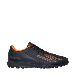 Buty unisex piłkarskie Skechers TF SKX_2 252124 BKOR. Brązowe buty sportowe męskie Skechers, z materiału, bez zapięcia, do piłki nożnej. Za 299.99 zł.