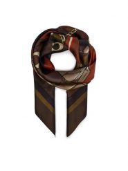 Coach Chusta 29CAS76 Brązowy. Brązowe czapki i kapelusze damskie Coach, bez wzorów, z jedwabiu. Za 399.99 zł.