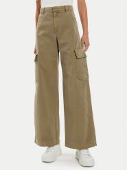 Gap Spodnie materiałowe 518140-02 Brązowy Baggy Fit. Brązowe spodnie materiałowe damskie GAP, xl, bez wzorów, z bawełny. Za 259.99 zł.