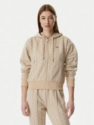 Lacoste Bluza SF7606 Beżowy jasny Regular Fit. Brązowe bluzy damskie Lacoste, bez wzorów, z syntetyku, bez kaptura. Za 780.99 zł.