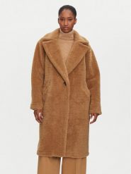 MICHAEL Michael Kors Kożuch 77B1384M52 Brązowy Oversize. Brązowe płaszcze damskie MICHAEL Michael Kors, m, bez wzorów, z syntetyku, bez kaptura. Za 1,929.00 zł.