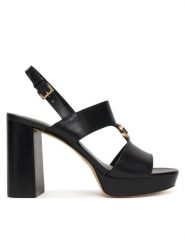 MICHAEL Michael Kors Sandały Erin Platform 40S6ERHS1L Czarny. Czarne kozaki damskie MICHAEL Michael Kors, ze skóry, bez obcasa, na słupku. Za 739.99 zł.