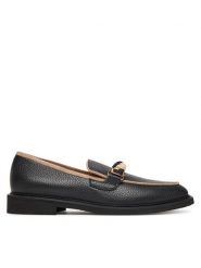 Pollini Loafersy SA10183G0NTD100A Czarny. Czarne półbuty damskie Pollini, bez wzorów, ze skóry, bez obcasa, na płaskiej podeszwie, bez zapięcia. Za 1,189.00 zł.