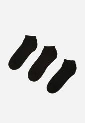 Czarne Skarpety z Bawełny 3 Pack Aennith. Czarne skarpety damskie Renee, bez wzorów, z bawełny. Za 4.99 zł.