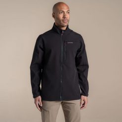 Softshell polarowy Craghoppers Altis II. Czarne kurtki męskie Craghoppers, bez wzorów, z polaru, sportowe, bez kaptura. Za 434.90 zł.