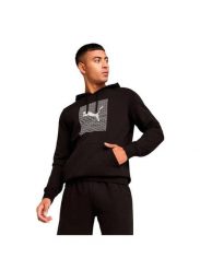 Bluza z kapturem Puma Essentials Czarna. Czarne bluzy sportowe męskie Puma, m, bez wzorów, z bawełny, z kapturem, na fitness i siłownię. Za 273.40 zł.