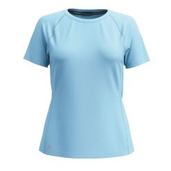 Koszulka damska Smartwool Active Ultralite. Niebieskie t-shirty damskie Smartwool, bez wzorów, sportowe, bez kołnierzyka. Za 241.00 zł.