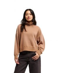 Bluza dla Kobiety FOX RIVER Brązowy. Brązowe bluzy damskie Quiksilver, m, bez wzorów, z bawełny, bez kaptura. Za 339.99 zł.
