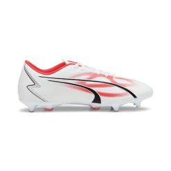 Buty piłkarskie męskie PUMA Ultra Play MxSg. Białe buty sportowe męskie Puma, bez zapięcia, do piłki nożnej. Za 159.99 zł.