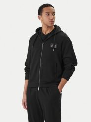 Armani Exchange Bluza XM001770 AF19936 UC001 Czarny Regular Fit. Czarne bluzy męskie Armani Exchange, m, bez wzorów, z syntetyku, bez kaptura. Za 709.99 zł.