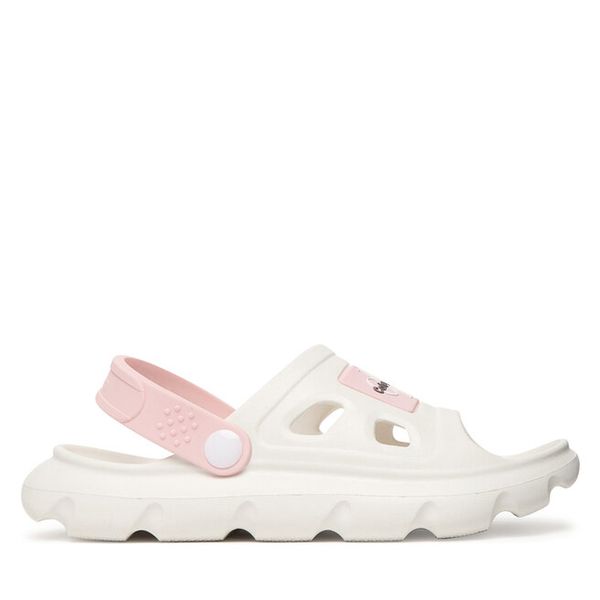 Sandały Calvin Klein. Białe sandały dziewczęce Calvin Klein, bez zapięcia. Za 193.99 zł.