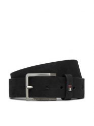 Tommy Hilfiger Pasek Męski Oliver Nubuck 3.5 AM0AM13019 Czarny. Czarne paski damskie Tommy Hilfiger, bez wzorów, z nubiku. Za 199.99 zł.