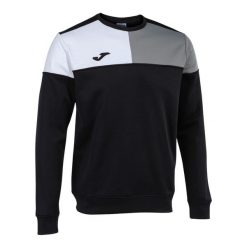 Bluza Joma Crew V. Czarne bluzy męskie Joma, m, bez wzorów, z dżerseju, bez kaptura, na fitness i siłownię. Za 140.25 zł.