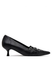 Vagabond Shoemakers Szpilki Lykke 5714-101-20 Czarny. Czarne szpilki damskie Vagabond Shoemakers, bez wzorów, ze skóry, bez obcasa, bez zapięcia. Za 429.99 zł.