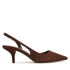 Szpilki Aldo. Brązowe szpilki damskie Aldo, bez wzorów, bez obcasa, bez zapięcia. Za 369.99 zł.