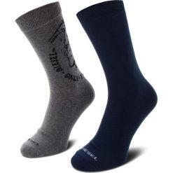 Zestaw 2 par wysokich skarpet unisex DIESEL - Skm Ray SAYH-0EASX-E4075 Granatowy Szary. Skarpety damskie marki Diesel. Za 79.00 zł.