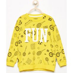 Bluza ze sportowym nadrukiem - Żółty. Bluzy dla chłopców marki Reserved. W wyprzedaży za 14.99 zł.