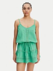 Melissa Odabash Sukienka letnia Kelly Zielony Regular Fit. Zielone sukienki damskie Melissa Odabash, na lato, xs, bez wzorów, z bawełny, bez kołnierzyka, bez ramiączek. Za 589.99 zł.