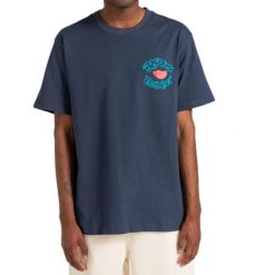 Koszulka męska Element Bxe La Bouche T-shirt. Niebieskie t-shirty męskie Element, m, bez wzorów, z bawełny, bez kołnierzyka. W wyprzedaży za 114.00 zł.