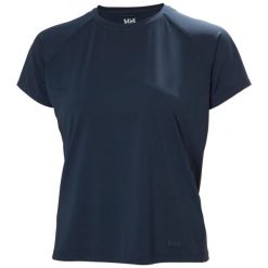 Damski jersey Helly Hansen Shine Solen. Niebieskie koszulki sportowe damskie Helly Hansen, bez wzorów, z jersey, bez kołnierzyka, bez ramiączek. Za 274.00 zł.