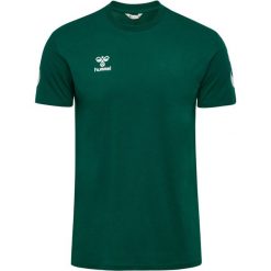 Koszulka Hummel Go 2.0 Chevron. Zielone koszulki sportowe męskie Hummel, bez wzorów, bez kołnierzyka, bez ramiączek, do piłki nożnej. Za 157.50 zł.