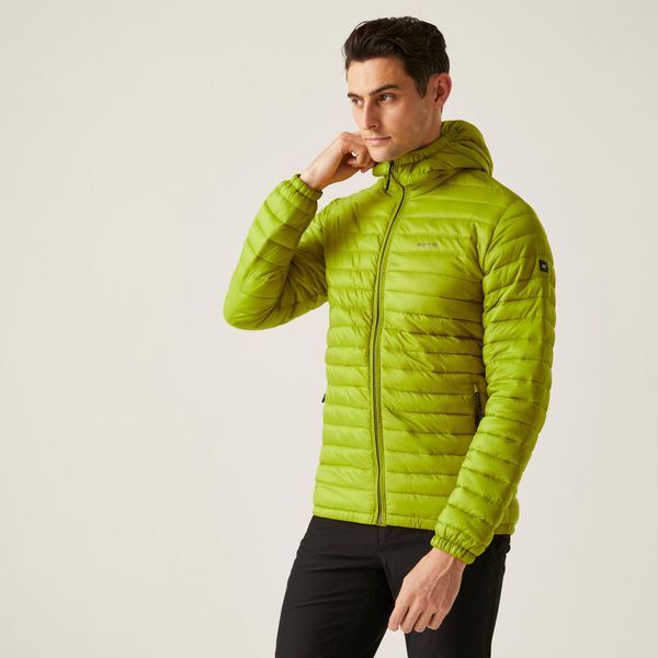 Kurtka turystyczna męska Hurden. Zielone kurtki męskie Regatta, m, bez wzorów, z poliamidu, eleganckie, bez kaptura. Za 139.99 zł.
