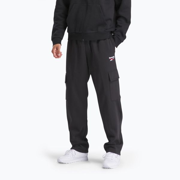 Spodnie męskie Reebok Identity Small Logo OH Cargo. Czarne spodnie materiałowe męskie Reebok, m, bez wzorów, z bawełny. Za 189.99 zł.